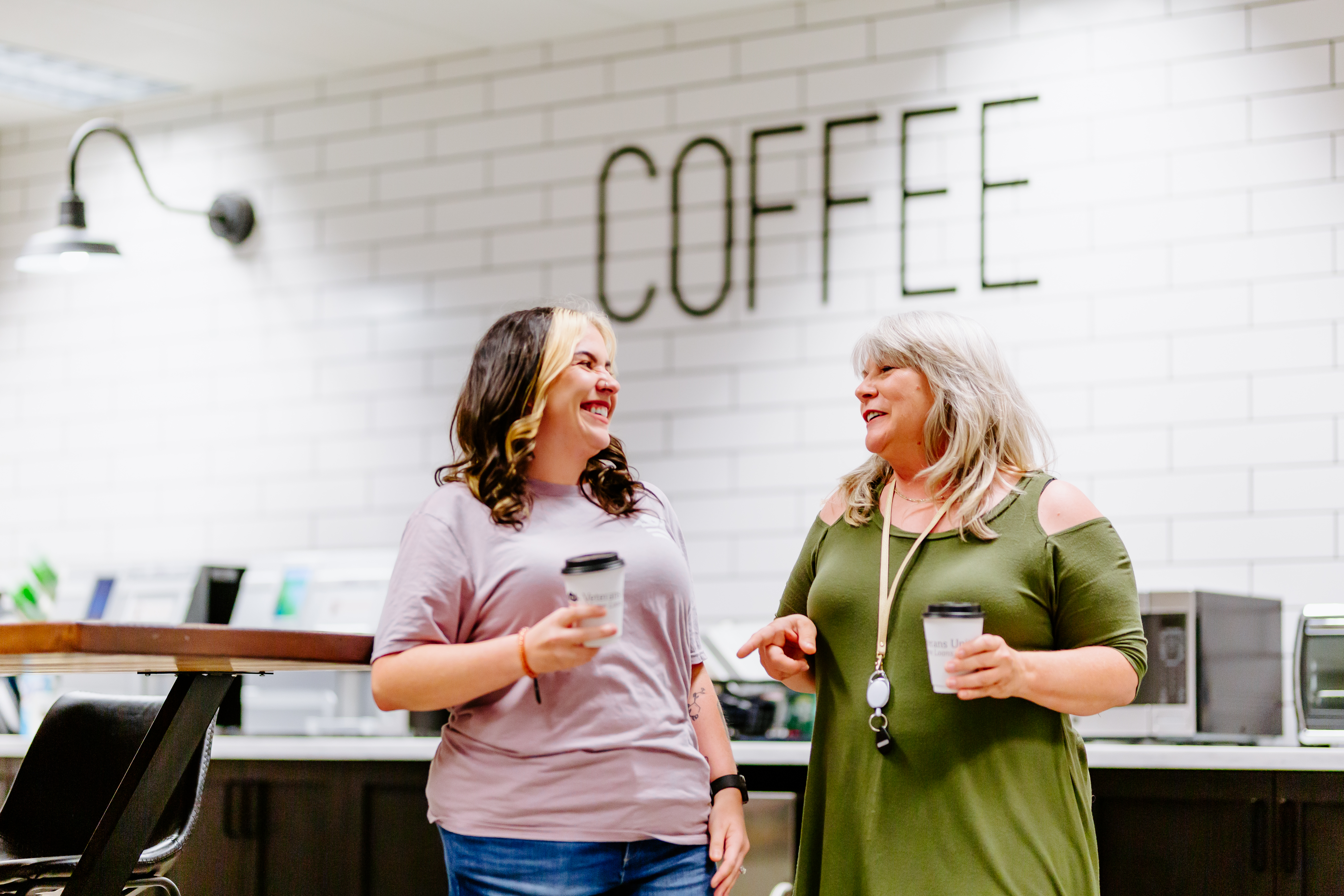 Women at coffee bar