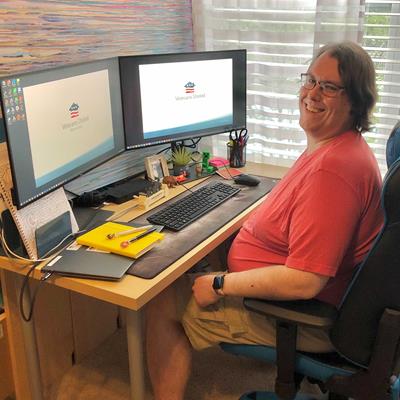 Home office setup